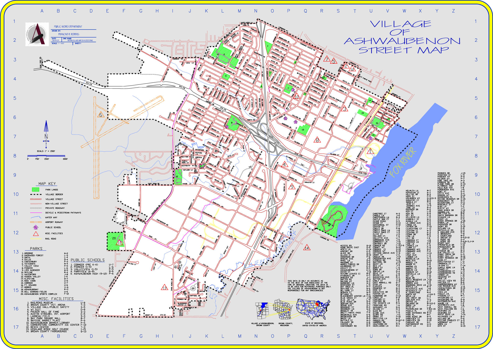 ashwaubenon street map